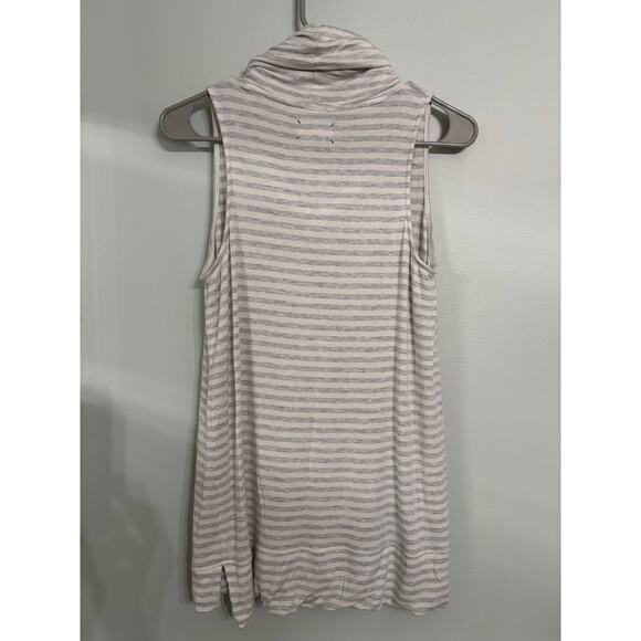 Lou & Grey Soft Striped Sleeveless Cowl Neck Top – Size S - Picture 3 of 6